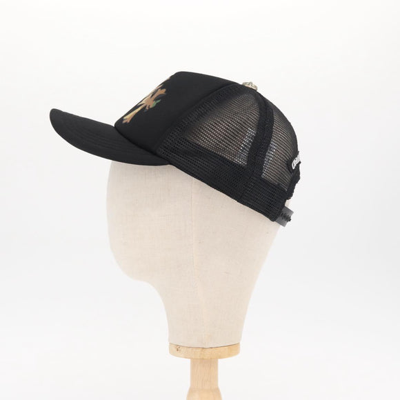 Chrome Hearts 3 Cemetery Cross King Taco Tracker Cap Cotton Black Auth 146386M