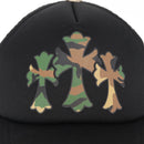 Chrome Hearts 3 Cemetery Cross King Taco Tracker Cap Cotton Black Auth 146386M-6