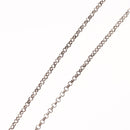 Chrome Hearts Heart Charm with Roll Chain 16 Inch Necklace Ag925 Auth 146387M-13