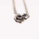 Chrome Hearts Heart Charm with Roll Chain 16 Inch Necklace Ag925 Auth 146387M-17