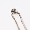 Chrome Hearts Heart Charm with Roll Chain 16 Inch Necklace Ag925 Auth 146387M-18