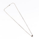 Chrome Hearts Heart Charm with Roll Chain 16 Inch Necklace Ag925 Auth 146387M-2