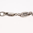 Chrome Hearts Heart Charm with Roll Chain 16 Inch Necklace Ag925 Auth 146387M-22