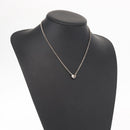 Chrome Hearts Heart Charm with Roll Chain 16 Inch Necklace Ag925 Auth 146387M-23