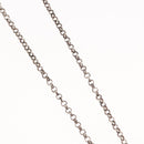 Chrome Hearts Heart Charm with Roll Chain 16 Inch Necklace Ag925 Auth 146387M-5