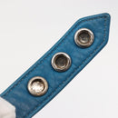 Chrome Hearts 3 Buttons 2 Snaps Pyramid Cross Button Bracelet Blue Auth 146389M-12