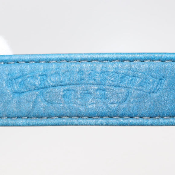 Chrome Hearts 3 Buttons 2 Snaps Pyramid Cross Button Bracelet Blue Auth 146389M