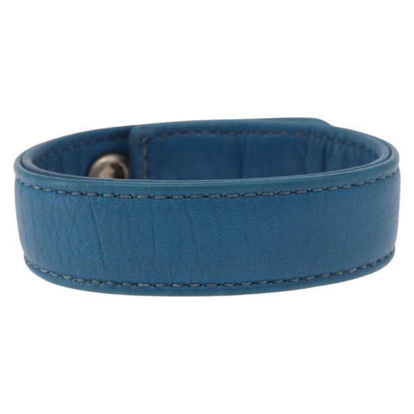 Chrome Hearts 3 Buttons 2 Snaps Pyramid Cross Button Bracelet Blue Auth 146389M