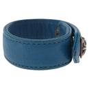Chrome Hearts 3 Buttons 2 Snaps Pyramid Cross Button Bracelet Blue Auth 146389M-5