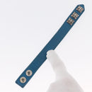 Chrome Hearts 3 Buttons 2 Snaps Pyramid Cross Button Bracelet Blue Auth 146389M-9