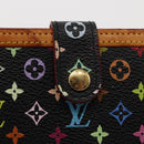 LOUIS VUITTON Multicolor Portefeuille Viennois Wallet Black M92988 Auth 146412-17