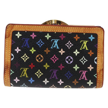 LOUIS VUITTON Multicolor Portefeuille Viennois Wallet Black M92988 Auth 146412 - 0