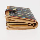 LOUIS VUITTON Multicolor Portefeuille Viennois Wallet Black M92988 Auth 146412-4