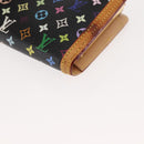 LOUIS VUITTON Multicolor Portefeuille Viennois Wallet Black M92988 Auth 146412-15