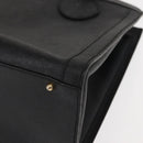 GUCCI Bamboo Hand Bag Leather Black Gold 002 1186 0260 Auth 146413-11