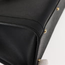 GUCCI Bamboo Hand Bag Leather Black Gold 002 1186 0260 Auth 146413-12