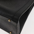 GUCCI Bamboo Hand Bag Leather Black Gold 002 1186 0260 Auth 146413-13