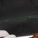 GUCCI Bamboo Hand Bag Leather Black Gold 002 1186 0260 Auth 146413-14