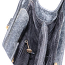 GUCCI Bamboo Hand Bag Leather Black Gold 002 1186 0260 Auth 146413-17