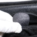 GUCCI Bamboo Hand Bag Leather Black Gold 002 1186 0260 Auth 146413-20