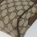 GUCCI GG Supreme Web Sherry Line Bag PVC Beige Gold 001 56 0852 Auth 146414-10