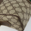 GUCCI GG Supreme Web Sherry Line Bag PVC Beige Gold 001 56 0852 Auth 146414-11