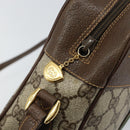 GUCCI GG Supreme Web Sherry Line Bag PVC Beige Gold 001 56 0852 Auth 146414-17