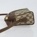 GUCCI GG Supreme Web Sherry Line Bag PVC Beige Gold 001 56 0852 Auth 146414-5