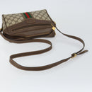GUCCI GG Supreme Web Sherry Line Bag PVC Beige Gold 001 56 0852 Auth 146414-7