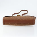 GUCCI Shoulder Bag Suede Leather Brown Gold Auth 146416-5