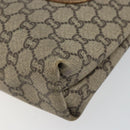 GUCCI GG Plus Supreme Web Sherry Line Tote Bag PVC Beige Gold Auth 146421-8