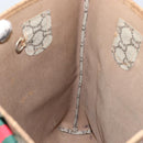 GUCCI GG Plus Supreme Web Sherry Line Tote Bag PVC Beige Gold Auth 146421-19