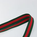 GUCCI GG Plus Supreme Web Sherry Line Tote Bag PVC Beige Gold Auth 146421-14