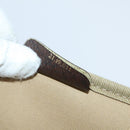 GUCCI GG Supreme Web Sherry Line Travel Bag PVC Beige Gold Auth 146422-12