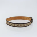 GUCCI GG Canvas Interlocking Belt 37.4"" Beige Silver 114876 Auth 146423-4