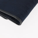 Christian Dior Trotter Canvas Chain Shoulder Bag Navy Gold Auth 146428-12