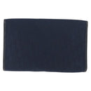 Christian Dior Trotter Canvas Chain Shoulder Bag Navy Gold Auth 146428-3