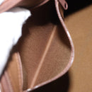 Burberrys Nova Check Hand Bag Canvas Beige Gold Auth 146440-20