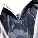 BURBERRY Nova Check Blue Label Shoulder Bag Nylon Black Silver Auth 146441-20