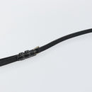 BURBERRY Nova Check Blue Label Shoulder Bag Nylon Black Silver Auth 146441-8