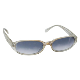 CHANEL Sunglasses Plastic Clear CC Auth 146445