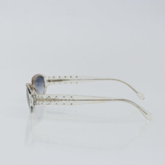 CHANEL Sunglasses Plastic Clear CC Auth 146445