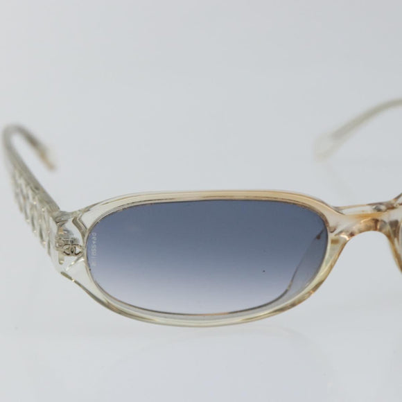 CHANEL Sunglasses Plastic Clear CC Auth 146445
