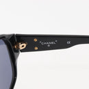 CHANEL Sunglasses Plastic Black CC Auth 146446-10