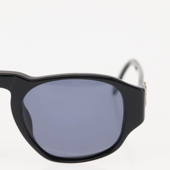 CHANEL Sunglasses Plastic Black CC Auth 146446