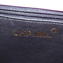 CHANEL V Stitch Hand Bag Satin Pink Gold CC Auth 146447-20