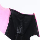 CHANEL V Stitch Hand Bag Satin Pink Gold CC Auth 146447-21