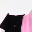 CHANEL V Stitch Hand Bag Satin Pink Gold CC Auth 146447-22