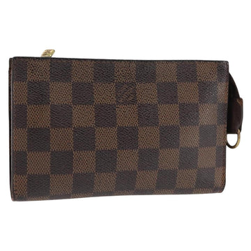 LOUIS VUITTON Damier Ebene Marais Pouch Pouch LV Auth 146456