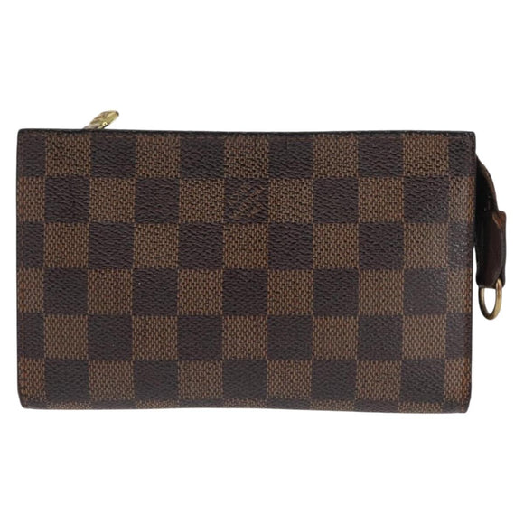 LOUIS VUITTON Damier Ebene Marais Pouch Pouch LV Auth 146456